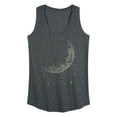thumbnail image 1 of Instant Message - Moon And Falling Stars Metallic - Women's Racerback Tank Top, 1 of 5