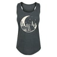 thumbnail image 1 of Instant Message - Moon Camping Scene - Women's Racerback Tank Top, 1 of 5