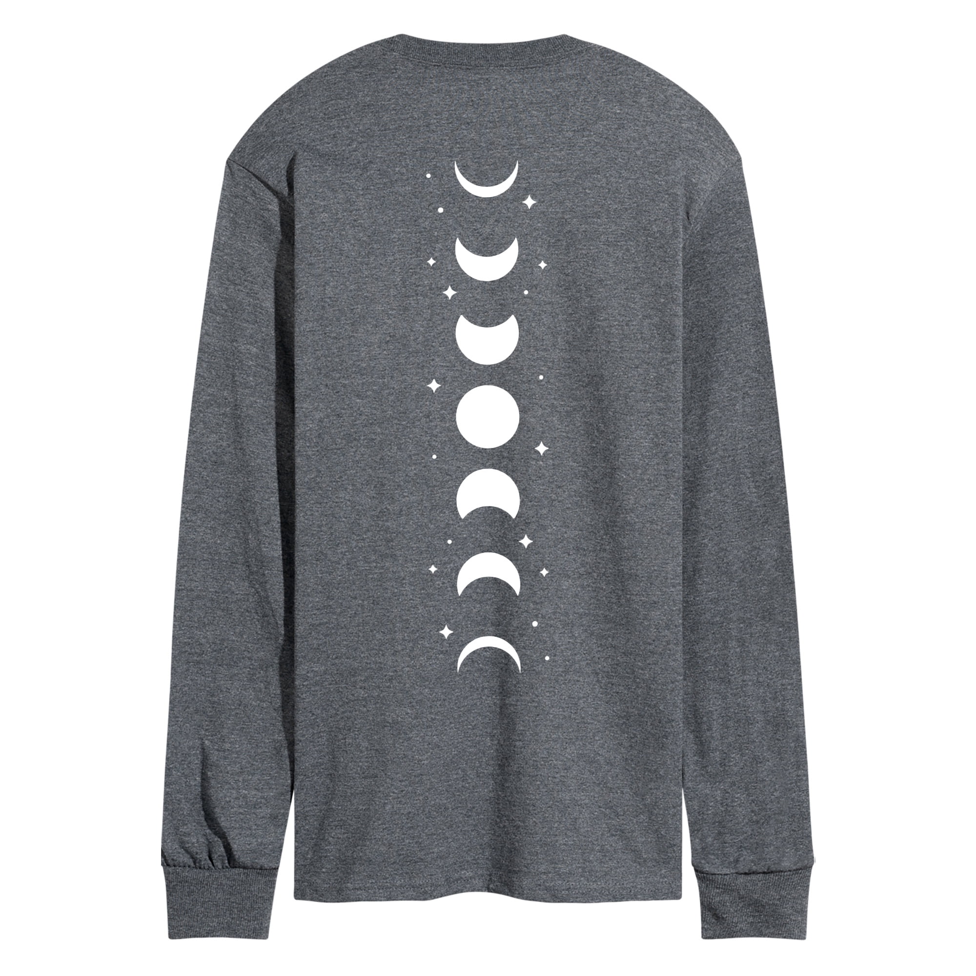 Instant Message - Moon Phases Spine Hit Men's Long Sleeve Graphic T ...