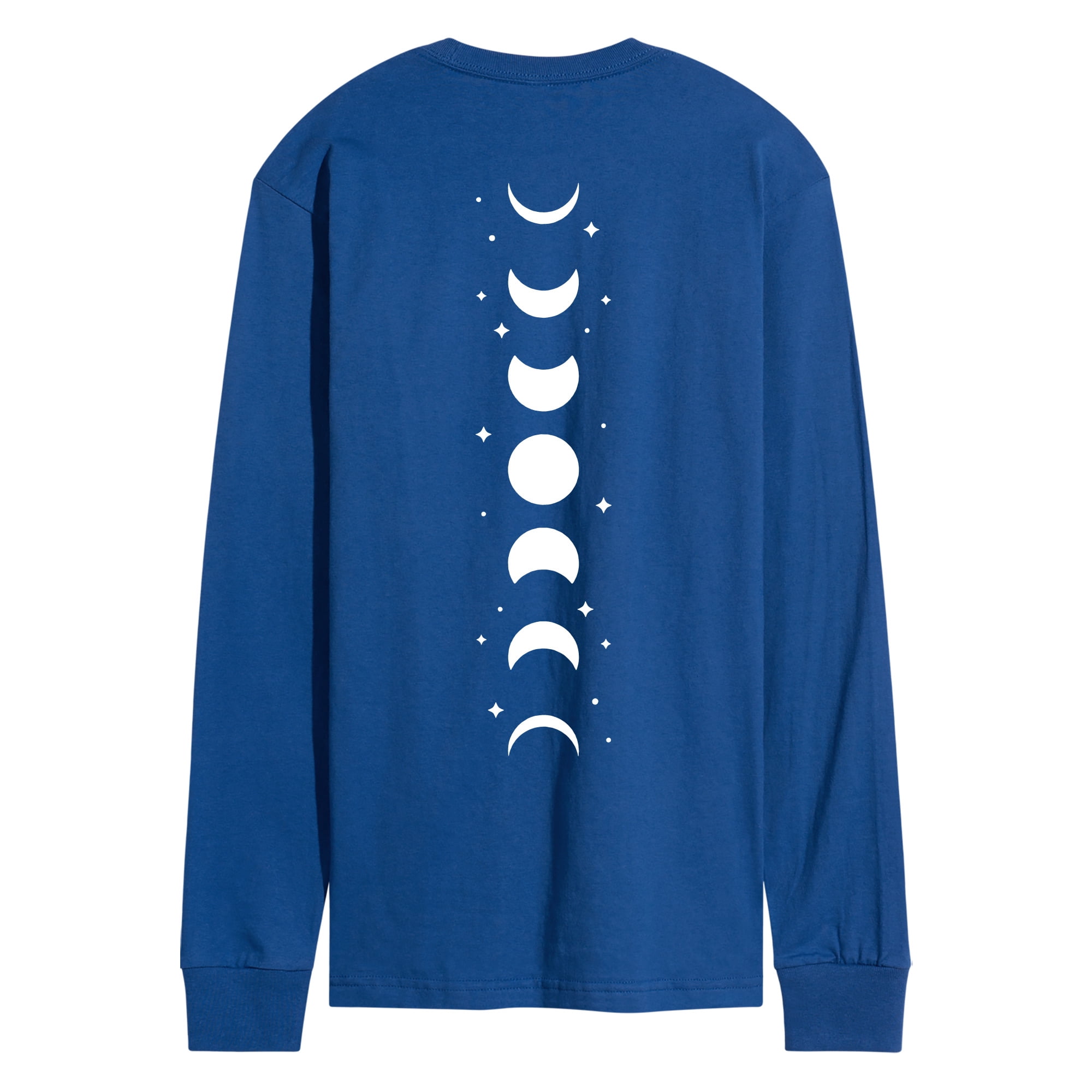 Instant Message - Moon Phases Spine Hit Men's Long Sleeve Graphic T ...