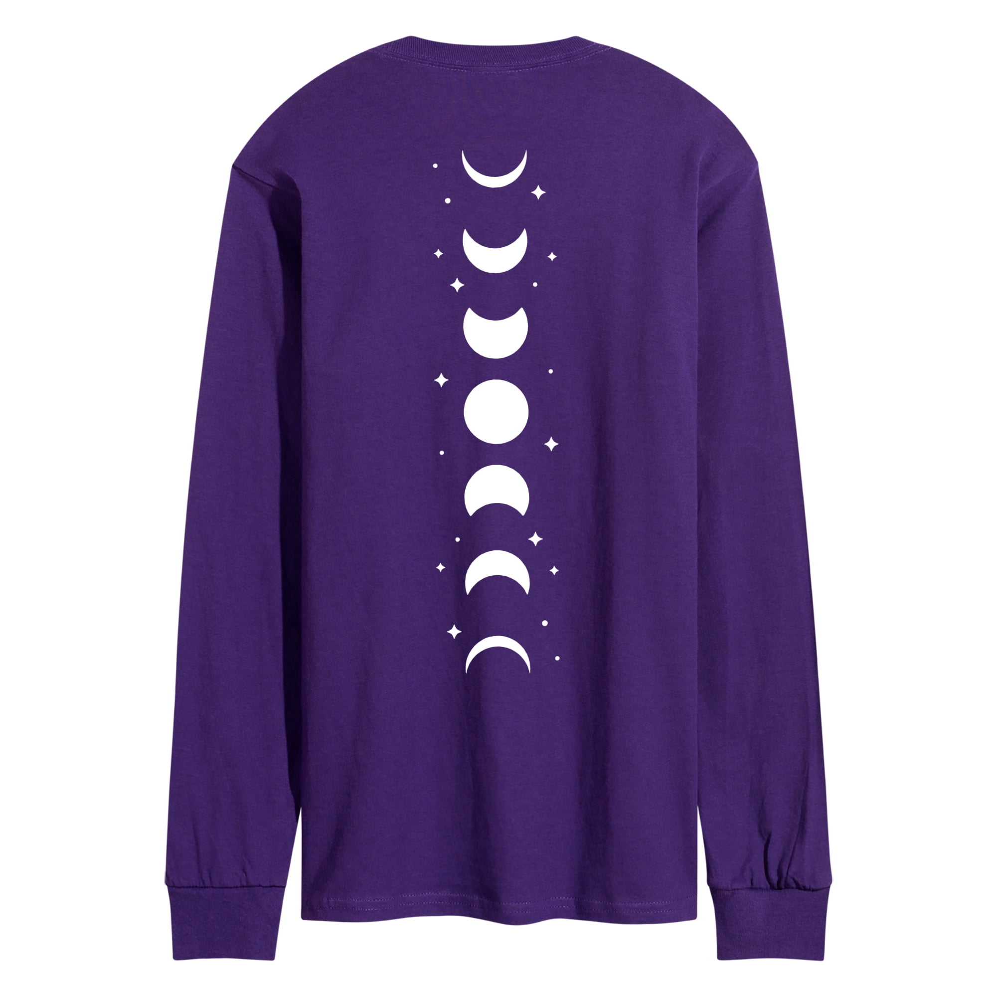 Instant Message - Moon Phases Spine Hit Men's Long Sleeve Graphic T ...