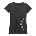 thumbnail image 1 of Instant Message - Moon Phases - Women's Short Sleeve Graphic T-Shirt, 1 of 5