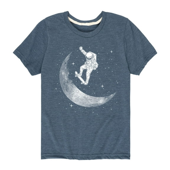 Instant Message - Moon Skateboard  - Toddler Short Sleeve Tee