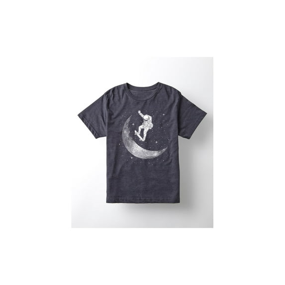 Instant Message - Moon Skateboard -YOUTH SHORT SLEEVE TEE-L