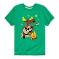thumbnail image 1 of Instant Message - Moose Playing Guitar - Toddler And Youth Short Sleeve Graphic T-Shirt, 1 of 6