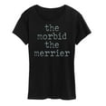thumbnail image 1 of Instant Message - Morbid The Merrier - Women's Short Sleeve Graphic T-Shirt, 1 of 6