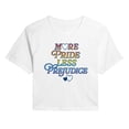 thumbnail image 1 of Instant Message - More Pride Less Prejudice Cropped Graphic T-Shirt, 1 of 5
