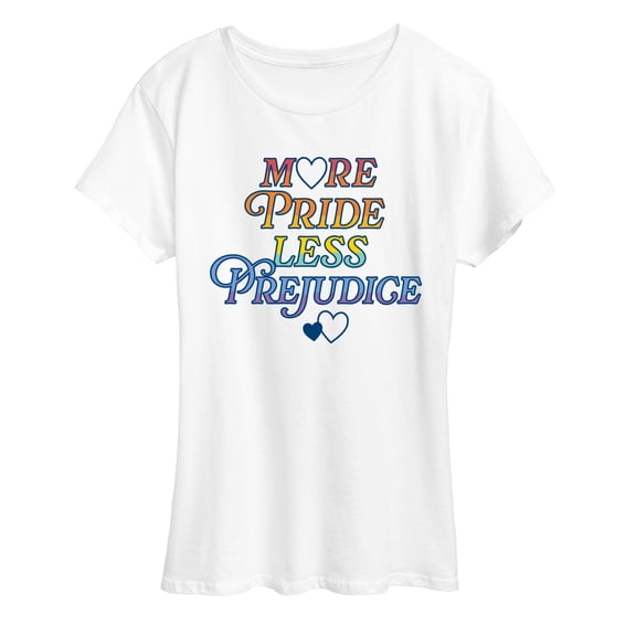 Instant Message - More Pride Less Prejudice - Women's Short Sleeve Graphic T-shirt