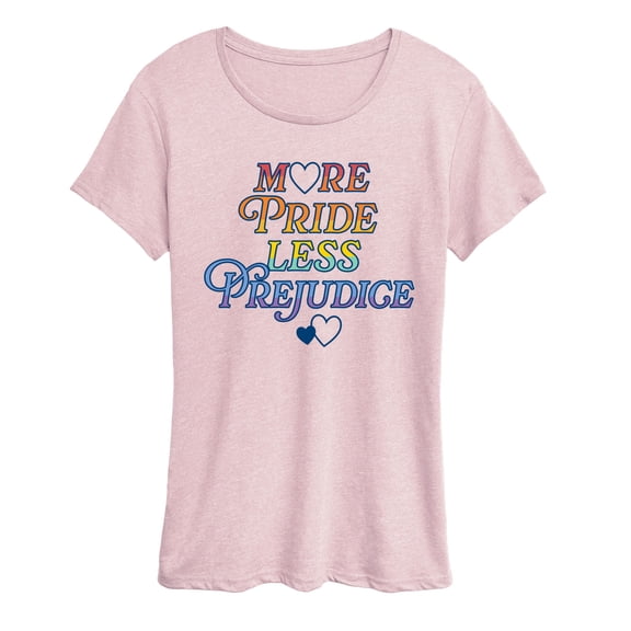 Instant Message - More Pride Less Prejudice - Women's Short Sleeve Graphic T-shirt