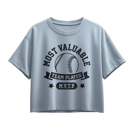 Instant Message - Most Valuable Team Player Dark - Youth Girls Boxy T-Shirt