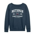 thumbnail image 1 of Instant Message - Mothman Collegiate - Women's French Terry Pullover Long Sleeve Shirt, 1 of 5