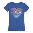 thumbnail image 1 of Instant Message - Mountain Forest Heart - Women's Short Sleeve Graphic T-shirt, 1 of 5