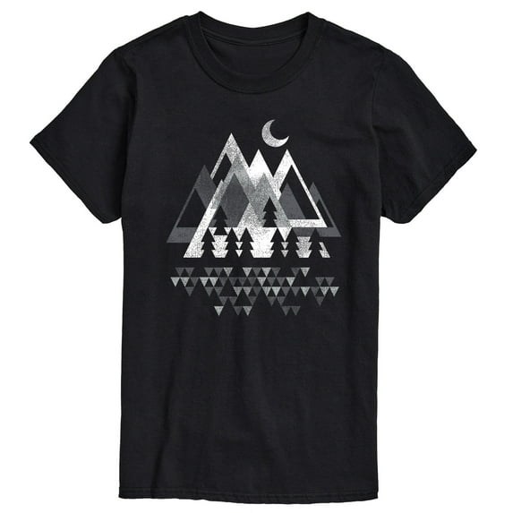 Instant Message - Mountain Geometric - Men's Short Sleeve Graphic T-shirt
