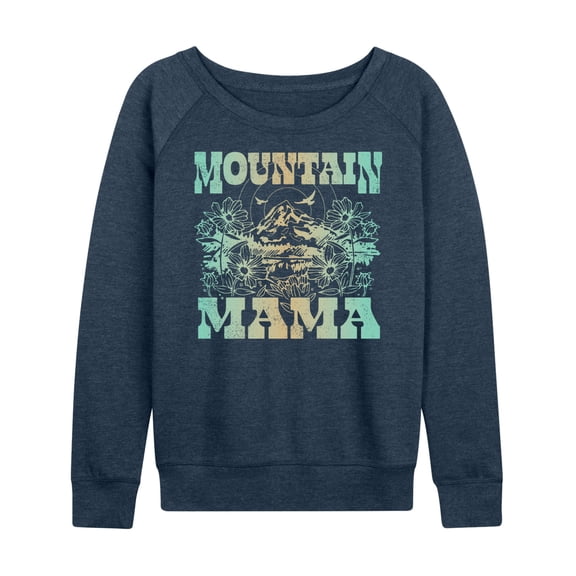 Instant Message - Mountain Mama - Women's Lightweight French Terry Long Sleeve Shirt