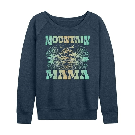 Instant Message - Mountain Mama - Women's Lightweight French Terry Long Sleeve Shirt