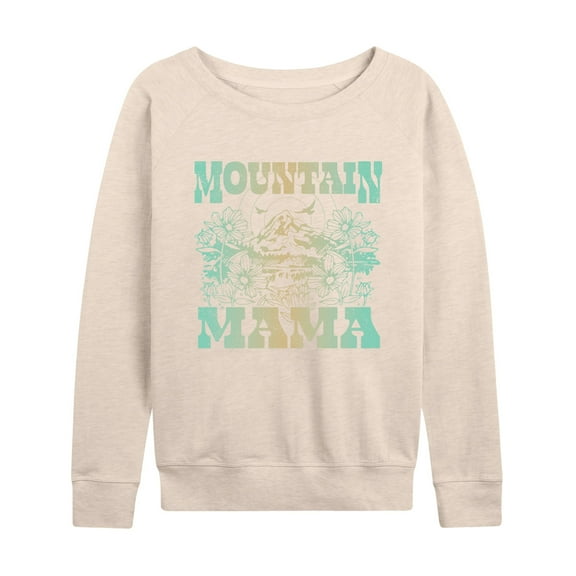 Instant Message - Mountain Mama - Women's Lightweight French Terry Long Sleeve Shirt