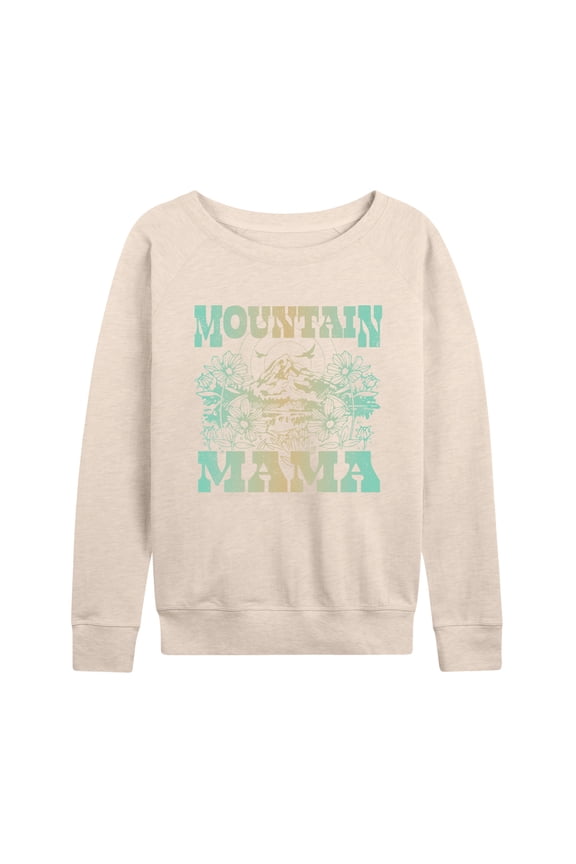 - Mountain Mama - Women's Lightweight French Terry Long Sleeve Shirt