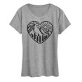 thumbnail image 1 of Instant Message - Mountain Scene Hear - Women's Short Sleeve Graphic T-Shirt, 1 of 5