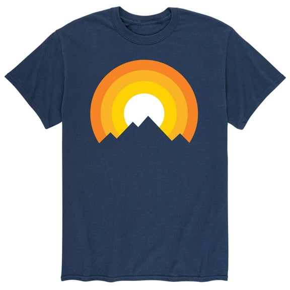 Instant Message - Mountain Sunset - Men's Short Sleeve Graphic T-Shirt