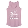 thumbnail image 1 of Instant Message - Mournin Skeleton And Coffee - Women's Racerback Tank Top, 1 of 6