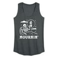 thumbnail image 1 of Instant Message - Mournin Skeleton And Coffee - Women's Racerback Tank Top, 1 of 6