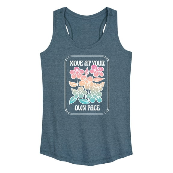 Instant Message - Move At Your Own Pace - Women's Racerback Tank Top