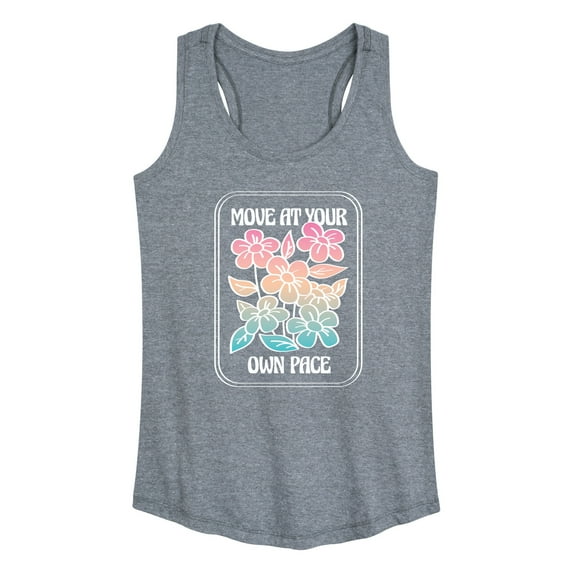 Instant Message - Move At Your Own Pace - Women's Racerback Tank Top