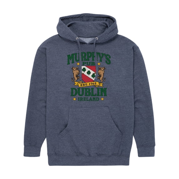 Instant Message - Murphys Pub Dublin - Men's Pullover Hooded Fleece Sweatshirt