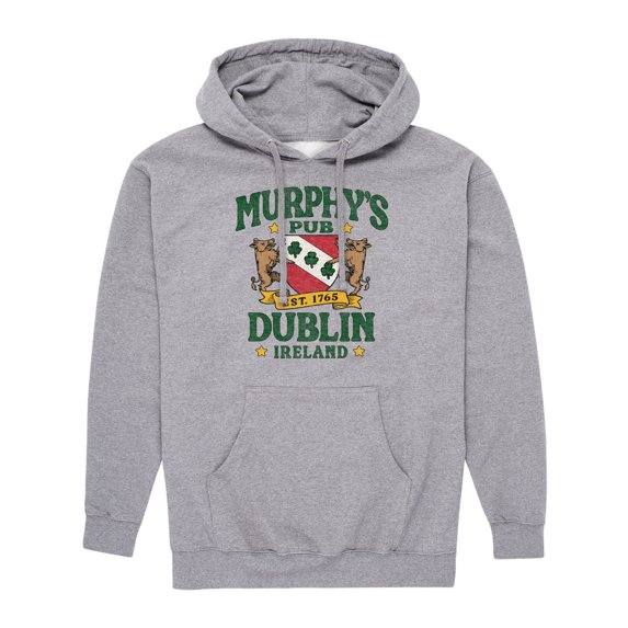 Instant Message - Murphys Pub Dublin - Men's Pullover Hooded Fleece Sweatshirt