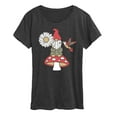 thumbnail image 1 of Instant Message - Mushroom Gnome - Women's Short Sleeve Graphic T-Shirt, 1 of 5