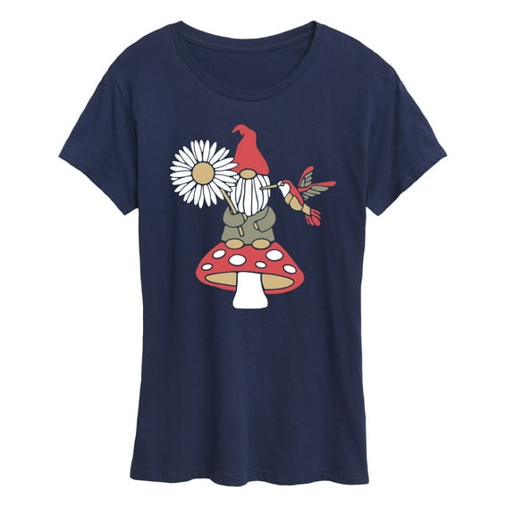 Instant Message - Mushroom Gnome - Women's Short Sleeve Graphic T-Shirt