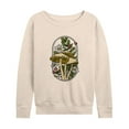 thumbnail image 1 of Instant Message - Mushrooms And Flowers - Women's Lightweight French Terry Long Sleeve Shirt, 1 of 6