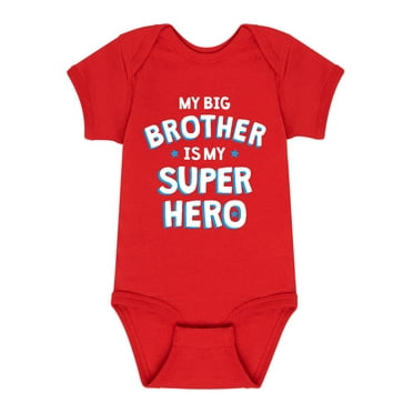 Instant Message - My Big Brother Superhero - Infant Baby One Piece