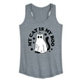 thumbnail image 1 of Instant Message - My Cat Is My Boo - Women's Racerback Tank Top, 1 of 5