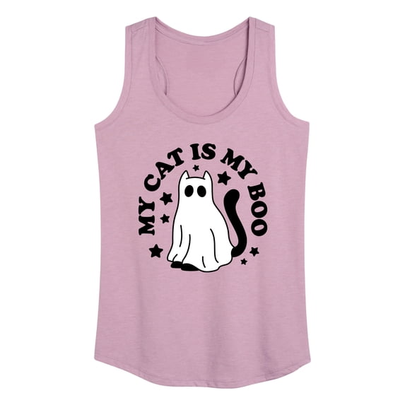 Instant Message - My Cat Is My Boo - Women's Racerback Tank Top