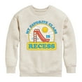 thumbnail image 1 of Instant Message - My Favorite Class Is Recess - Toddler & Youth Crewneck Fleece Sweatshirt, 1 of 5