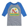 thumbnail image 1 of Instant Message - My Favorite Class Is Recess - Toddler & Youth Raglan Graphic T-Shirt, 1 of 4