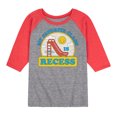 thumbnail image 1 of Instant Message - My Favorite Class Is Recess - Toddler & Youth Raglan Graphic T-Shirt, 1 of 1