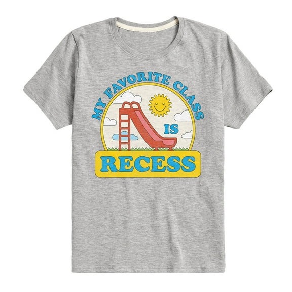 Instant Message - My Favorite Class Is Recess - Toddler & Youth Short Sleeve Graphic T-Shirt
