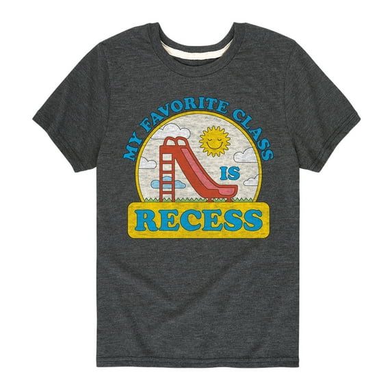 Instant Message - My Favorite Class Is Recess - Toddler & Youth Short Sleeve Graphic T-Shirt