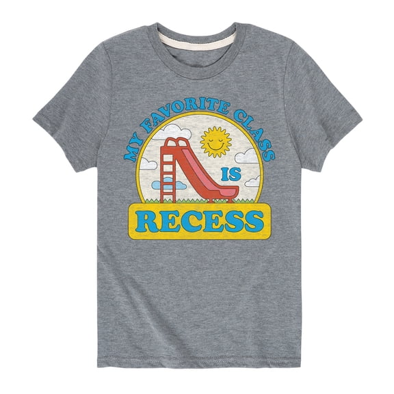Instant Message - My Favorite Class Is Recess - Youth Short Sleeve Graphic T-Shirt