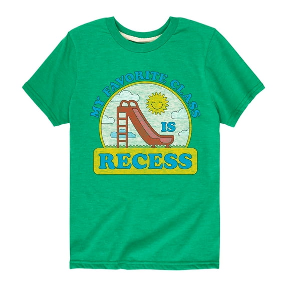 Instant Message - My Favorite Class Is Recess - Youth Short Sleeve Graphic T-Shirt