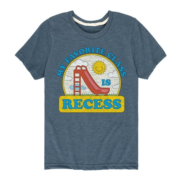 Instant Message - My Favorite Class Is Recess - Youth Short Sleeve Graphic T-Shirt