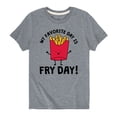 thumbnail image 1 of Instant Message - My Favorite Day Is Fry Day - Toddler And Youth Short Sleeve Graphic T-Shirt, 1 of 5
