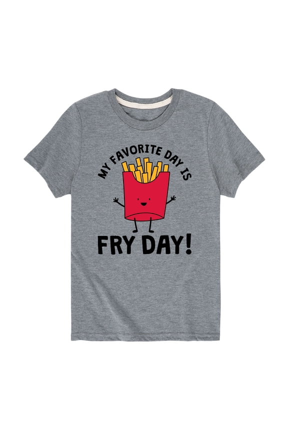 - My Favorite Day Is Fry Day - Toddler And Youth Short Sleeve Graphic T-Shirt