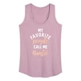 thumbnail image 1 of Instant Message - My Favorite People Call Me Auntie - Women's Racerback Tank Top, 1 of 6