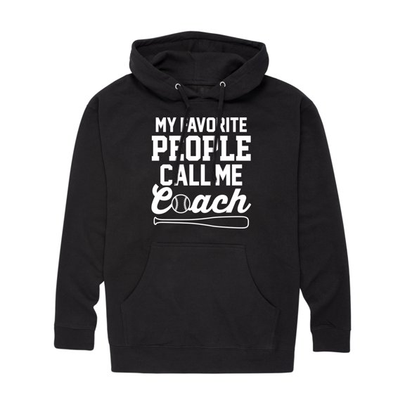 Instant Message - My Favorite People Call Me Coach - Men's Pullover Hooded Fleece Sweatshirt