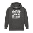 thumbnail image 1 of Instant Message - My Favorite People Call Me Coach - Men's Pullover Hooded Fleece Sweatshirt, 1 of 6