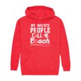 thumbnail image 1 of Instant Message - My Favorite People Call Me Coach - Men's Pullover Hooded Fleece Sweatshirt, 1 of 6
