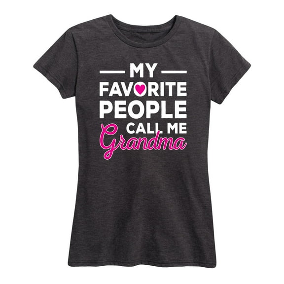 Instant Message - My Favorite People Call Me Grandma - Women's Plus Size Short Sleeve Graphic T-Shirt
